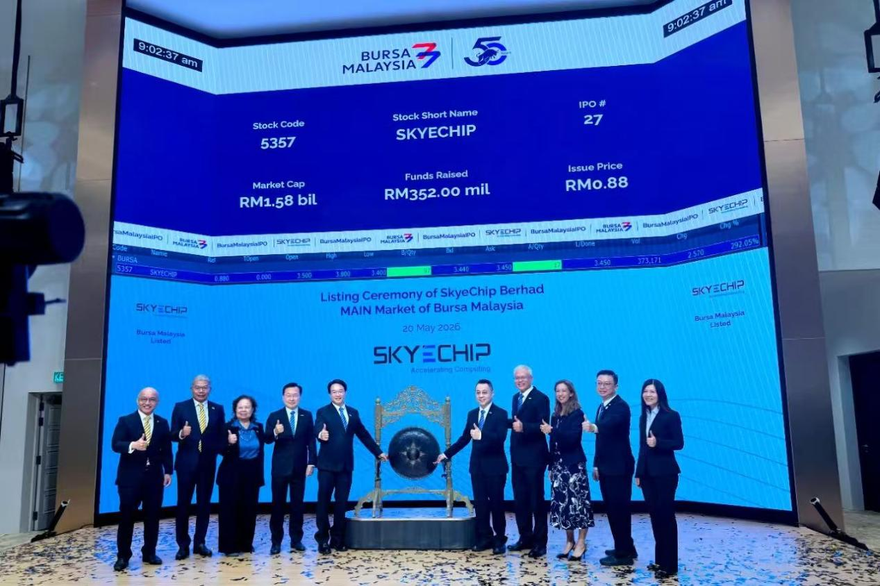 CLPS Incorporation Congratulates Lion X Venture's Portfolio Company, SkyeChip, on Its Successful Main Market Listing on Bursa Malaysia