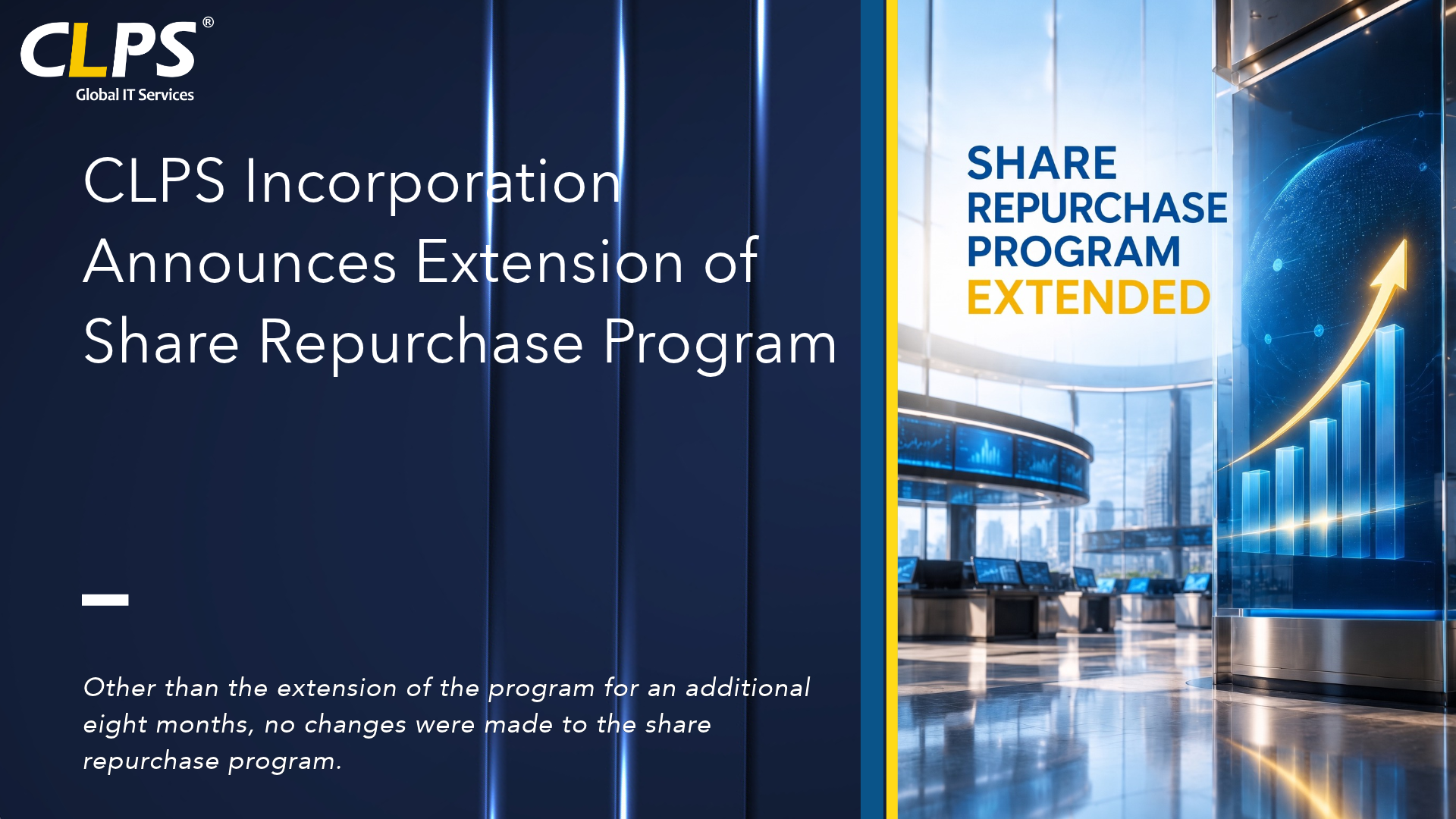CLPS Incorporation Announces Extension of Share Repurchase Program
